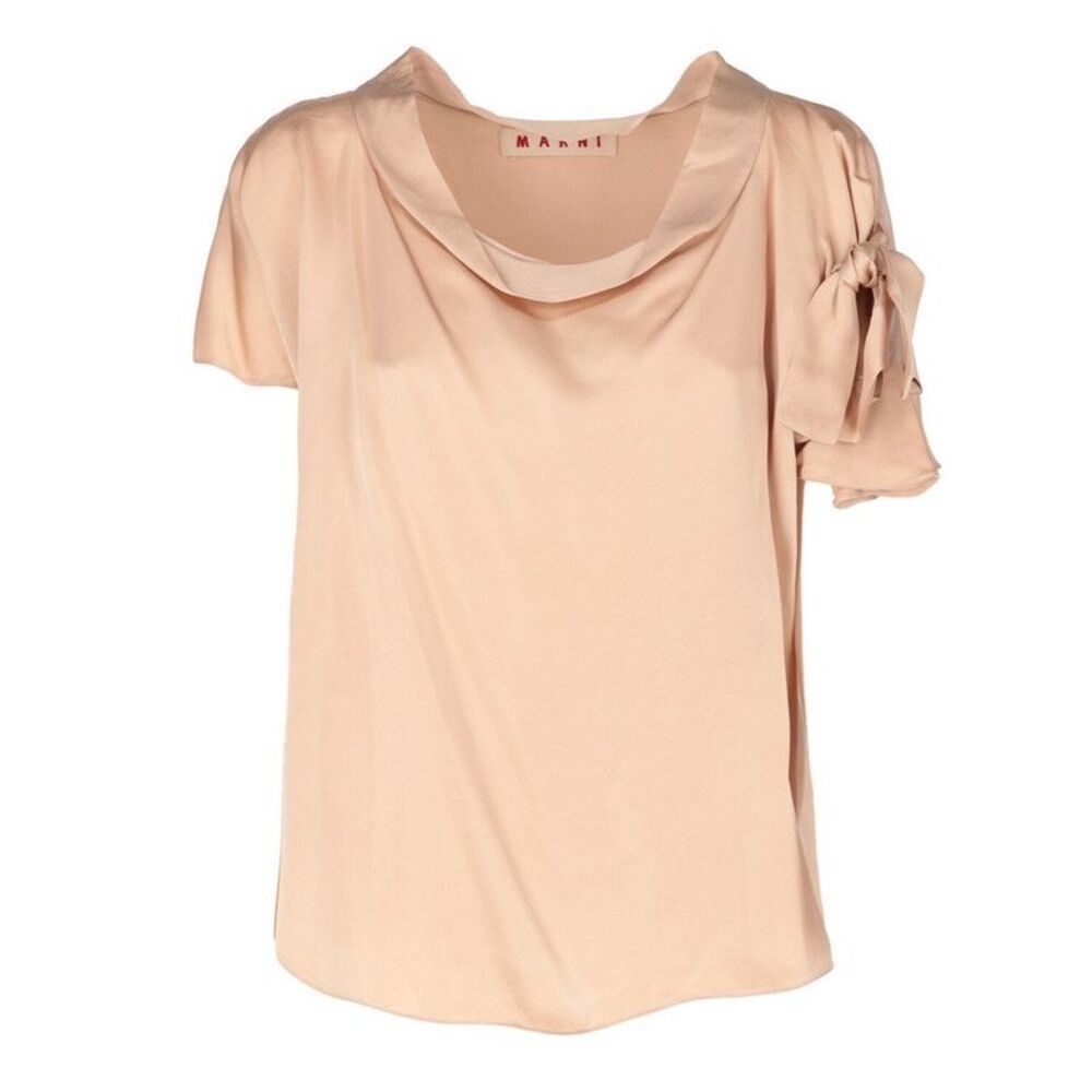 Marni Ruffled Knot-Front Blouse